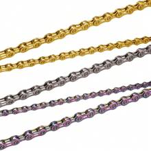 ZTTO 8速自行车链条，116节，8速山地车和公路车链条，带快拆链节，8速，24条装 - 彩色 - 查看 5