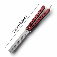 Juguete de navaja estilo peine para mariposa, navaja multifuncional para acampar al aire libre y autodefensa, accesorio de cosplay de espada CS GO, el mejor regalo para los fanáticos de los juegos y el anime - estilo 1 - Ver 5