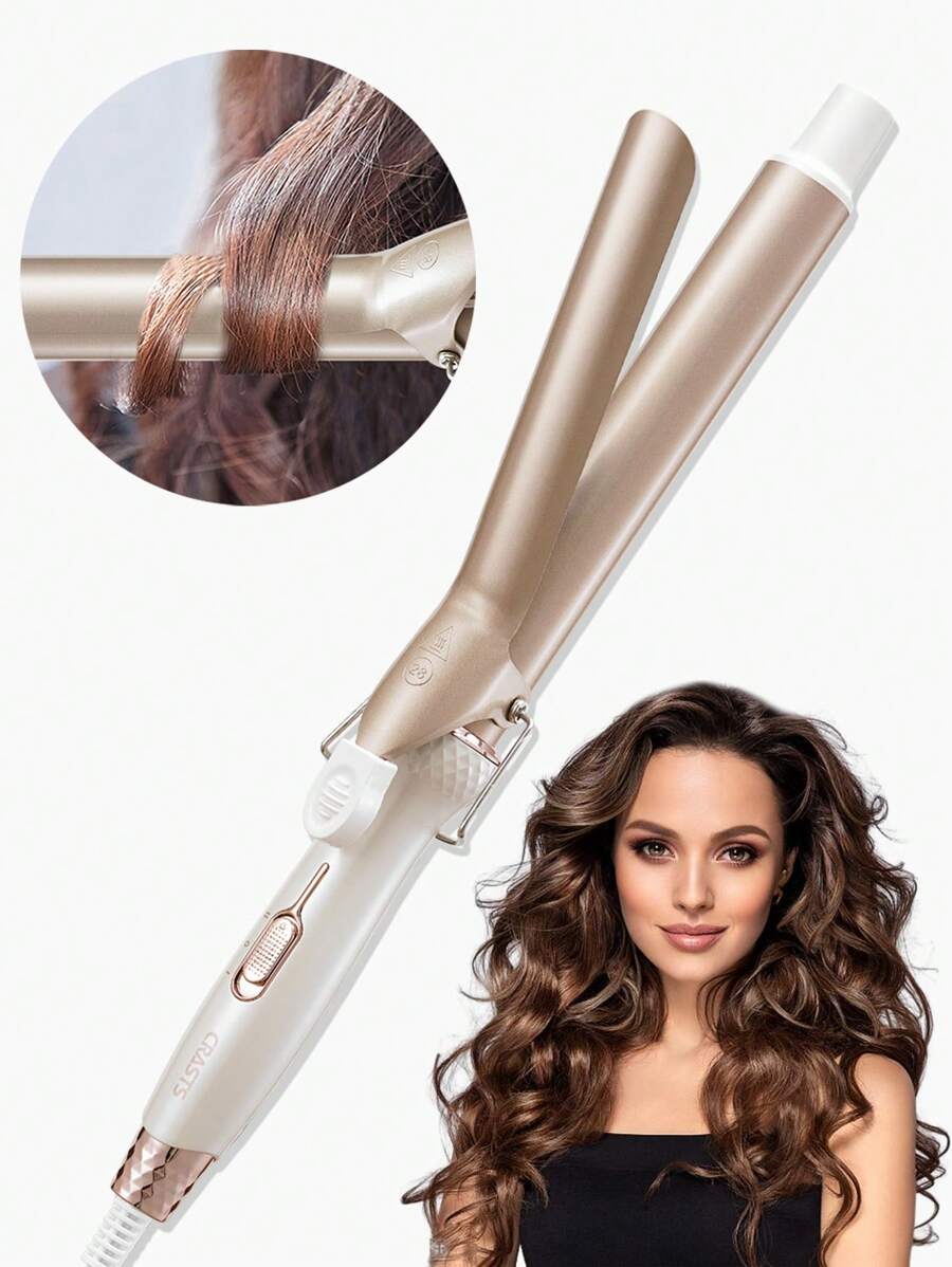CRASTS 28mm Large Diameter Large Curling Iron Fast Heating Hair Styling Tool One-Key Switch, Model HC-033 - EU C Type Plug(220-240V) - View 1