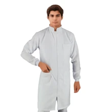 Men Trench Coats - 白色 - 查看 1