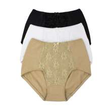 Set 6 Faja Pantaleta De Algodón Y Encaje, Alta Calidad - Multicolor - Ver 1