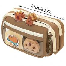 1pc Kapipara Pencil Case, 9 Layers High-Capacity Pencil Case For Girls, Stylish Stationery Storage Bag,Back To School,School Supplies,Pencil Pouch,School Bag - Multicolor - View 2