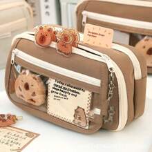 1pc Kapipara Pencil Case, 9 Layers High-Capacity Pencil Case For Girls, Stylish Stationery Storage Bag,Back To School,School Supplies,Pencil Pouch,School Bag - Multicolor - View 3