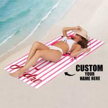 定制沙滩毯/毛巾,个性化姓名沙滩巾,定制文字沙滩巾,成人泳池毛巾,儿童浴巾,度假礼物,沙滩,冲浪,沙滩巾,结婚纪念礼物,情人节/生日礼物,朋友/情侣/家人/宠物姓名,周年纪念礼物,成人泳池毛巾,度假礼物,沙滩巾,婚礼用品,汽车配件,复活节,夏季旅行,夏季必备品,沙滩,泳池,洗浴用品 - 彩色 - 查看 10