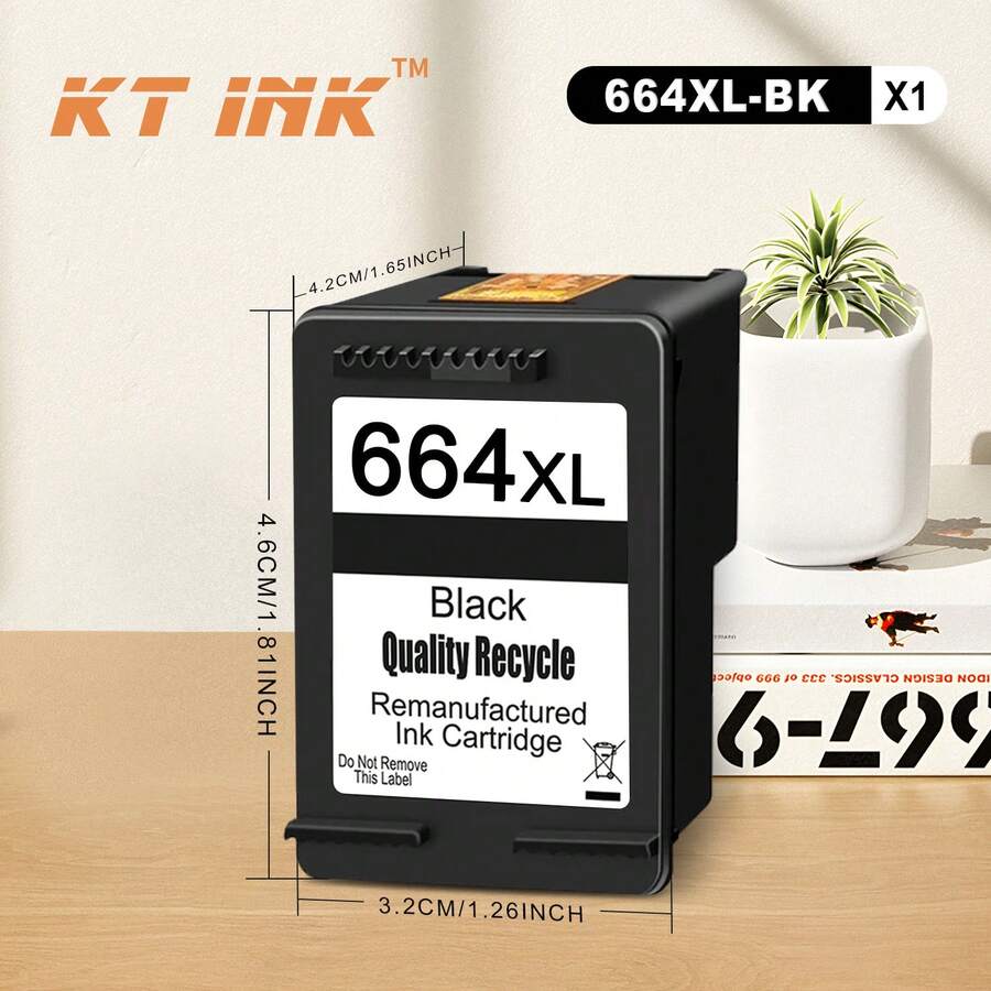 KT INK 664XL 再生墨盒兼容 664 664XL Deskjet 1115 2135 2675 3635 3775 4536 4538 5075 5275