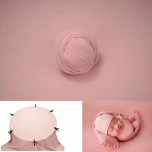 150X170cm 新生儿摄影道具背景布套装柔软面料摄影棚配件婴儿摆姿架毯子弹力布婴儿沐浴家庭装饰礼物婴儿沐浴复活节礼物适合女孩/男孩 - 彩色 - 查看 12