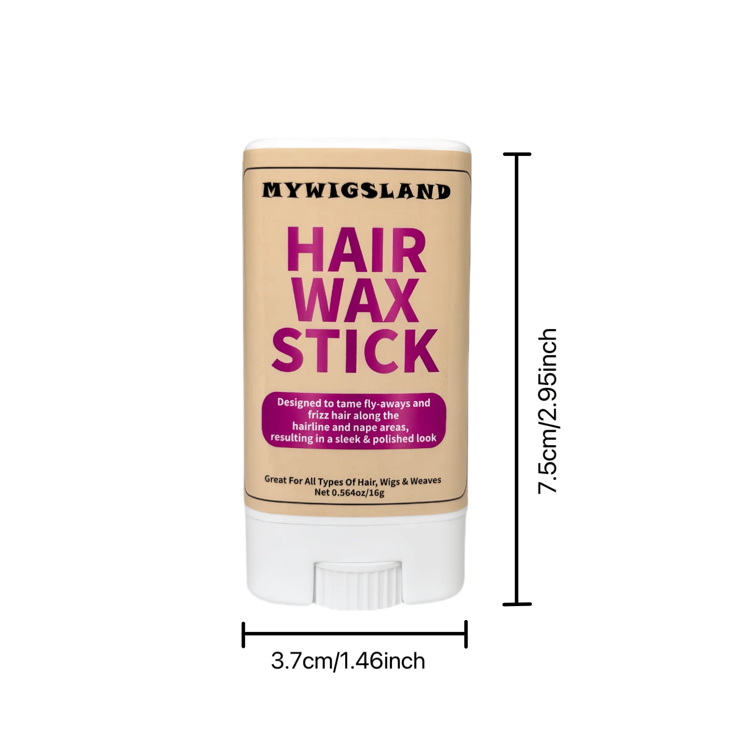 Hair Wax Stick For Wigs And Hair, LongLasting NonGreasy Moisturizing