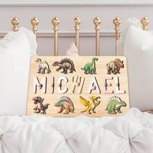 Personalized Name Wooden Puzzle For Toddlers Montessori Learning Toys  Blocks Custom Gifts For Preschoolers Early Education Toys For Boys Girls Easter Christmas Xmas Birthday Gifts For Kids - With Nails and Bracket - View 10