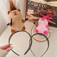 Cute Capybara Hair Clip Doll Headband For Women, Funny Headpiece For Outdoor Photography And Hair Styling - Multicolor - View 6