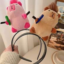 Cute Capybara Hair Clip Doll Headband For Women, Funny Headpiece For Outdoor Photography And Hair Styling - Multicolor - View 5