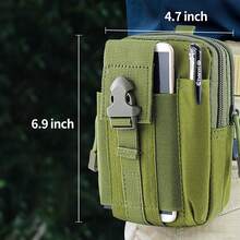 1入組多功能戰術腰包，適用於軍迷、戶外騎行和徒步旅行，具有電話袋、腰帶夾，適用於男性和建築工人 - 彩色 - 查看 7