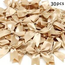 30pcs Handmade Satin Ribbon Bowknot & Small Flower For Gift Wrapping, Clothing, Lingerie, Accessories And Decor In Gift Box - Multicolor - View 6