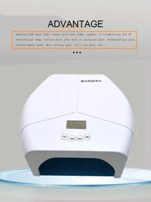 57顆LED珠專業UV LED指甲燈，反光不鏽鋼金屬底板，快速加熱並迅速乾燥指甲凝膠油，DIY家庭美甲沙龍必備，插電式電動機器 - 查看 10