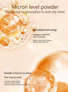 Zeesea 極致鑽石精華散粉，持久控油防水防汗，清透裸妝定妝散粉 - 01 White - 查看 5