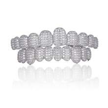 1 件/2 件闪亮万圣节 CZ 嘻哈护齿 - 水钻设计 - 说唱珠宝 - 迷人礼物 - 彩色 - 查看 9