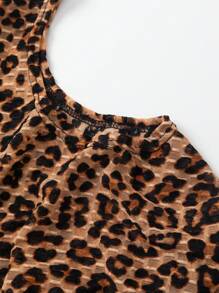1 peça xale feminino com estampa de leopardo, flor e letra, leve, malha elástica, franjas, cachecol versátil para aquecimento, viagem, proteção solar, inverno - Multicolorido - Ver 5