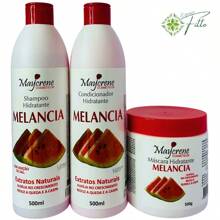 Watermelon Hair Treatment Kit 500ml (Shampoo, Conditioner, Masculine) Maycrene - 白色 - 查看 1