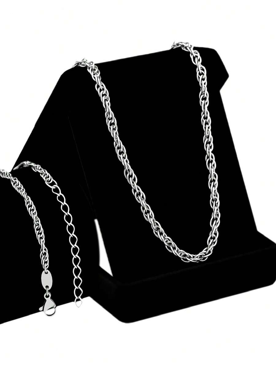 Men'S Necklace Sets - Bạc - Xem 1