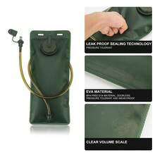 1pc Hydration Bladder, 3 Liter Water Bladder Leakproof Water Reservoir Hydration Pack Replacement With Auto Shut-Off Valve For Running Hiking Riding Camping Cycling Fit Most Hydration Pack - Multicolor - View 5