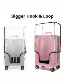 Transparent Luggage Cover, Travel Suitcase Dust Proof Cover, Travel Luggage Protector, Wheeled Suitcase Sleeve Luggage Covers Suitcase Protective Cover For Holiday For Vacation  Travel Essentials Travel Accessories Bag For School School Accessories School Stuff - Clear - View 4