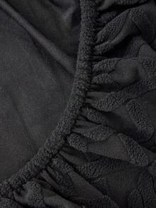 1pc Elastic Sofa Cover Slipcover, Non-Slip Thick All-Season Couch Cushion Cover, Machine Washable Dustproof Dirt-Resistant Sofa Protector, Fits L-Shaped And 1,2,3,4-Seater Sofa - Black - View 3