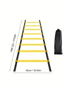 1入組敏捷訓練梯，附有攜帶袋的速度訓練梯，適用於足球和籃球訓練，運動健身運動 - 彩色 - 查看 4