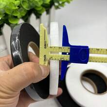 2入組1cm / 0.4in 寬度，60米長的雙面膠布，適用於衣服，縫邊膠帶，PA膠貼合布料，可用於綁定和熨燙窗簾、熔接補正布 - 白色 - 查看 3