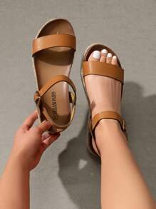Women'S Platform Wedge Sandals Open Toe Ankle Strap Espadrilles Casual Flatform Vacation Summer Shoes - Lạc đà - Xem 3