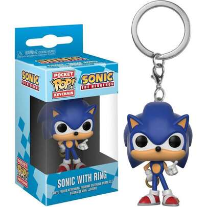 Funko Sonic | POCKET POP  SLEUTELHANGER MET RING - Officieel gelicentieerde sleutelhanger - Exclusief ontwerp - Duurzaam en bestendig - Perfect cadeau - Licht en compact