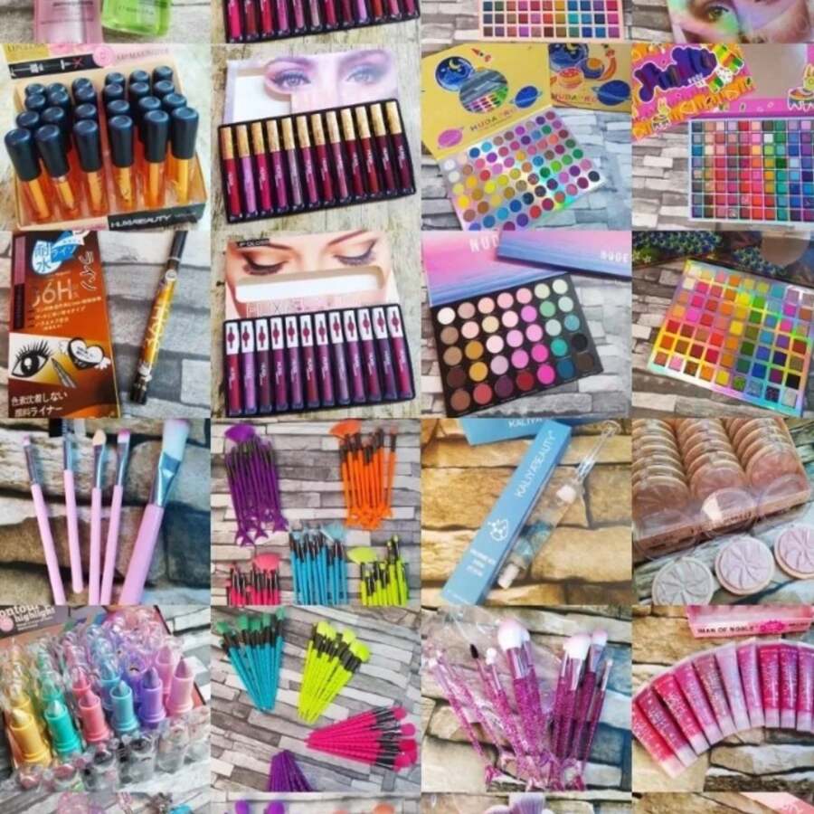 LOTE DE MAQUILLAJE DE 50 PIEZAS MIX - Multicolor - Ver 1