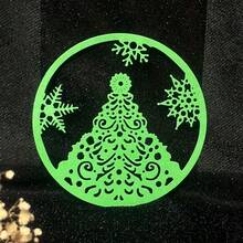 1入凹凸碳鋼刀模，適用於DIY剪紙藝術，聖誕樹雪花賀卡剪貼簿模具 - 銀色 - 查看 4