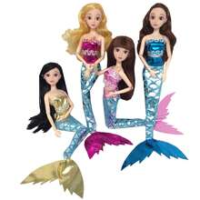 30cm New Mermaid Doll Clothing With Soft Fabric And Hook And Loop, Suitable For Girls' Dress-Up Games, Random Color (Doll Not Included) - Multicolor - View 9
