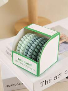 6/1pc Women Multi-Color Simple & Durable Matte Spiral Hair Scrunchies High Elasticity Ponytail Holders Hair Accessories Hair Ties Hair Rope