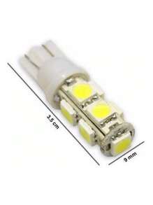 Par Lâmpada Pingo T10 9 Leds Farolete Lanterna Teto Placa - Branco - Visão 2