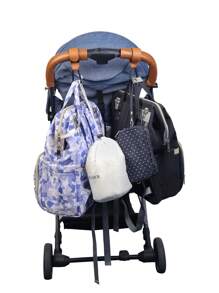 2个婴儿推车挂钩，背包储物袋挂钩，通用婴儿推车挂钩