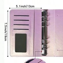 莫蘭迪A6手冊簿記筆記本，創意馬卡龍現金預算財務規劃手工總帳，A6手冊現金信封預算計劃筆記本，財務規劃手工總帳 - 彩色 - 查看 2