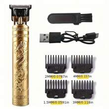 Hair Clippers - PrecisionT-Blade Shaver,High-Power USB Rechargeable, Cordless Styling Tool For Men - Effortless Grooming, Perfect Gift For Boyfriends & Dads