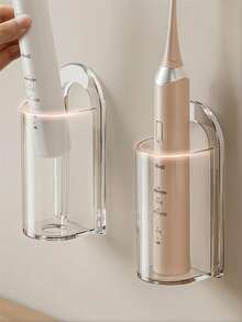 1入優質電動牙刷架-壁掛式，節省空間的儲物架，適用於電動牙刷，耐用且快乾，現代化浴室組織配件 - 彩色 - 查看 13