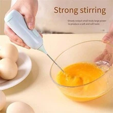 1pc Wireless Milk Frother For Home Use, Mini Baking Tool, Kitchen Handheld Electric Egg Beater, Foaming Whipper - Multicolor - View 2