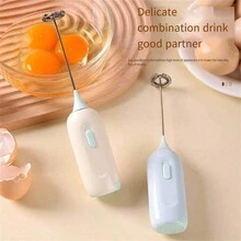 1pc Wireless Milk Frother For Home Use, Mini Baking Tool, Kitchen Handheld Electric Egg Beater, Foaming Whipper - Multicolor - View 3