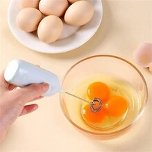 1pc Wireless Milk Frother For Home Use, Mini Baking Tool, Kitchen Handheld Electric Egg Beater, Foaming Whipper - Multicolor - View 1