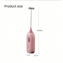 1pc Wireless Milk Frother For Home Use, Mini Baking Tool, Kitchen Handheld Electric Egg Beater, Foaming Whipper - Multicolor - View 8