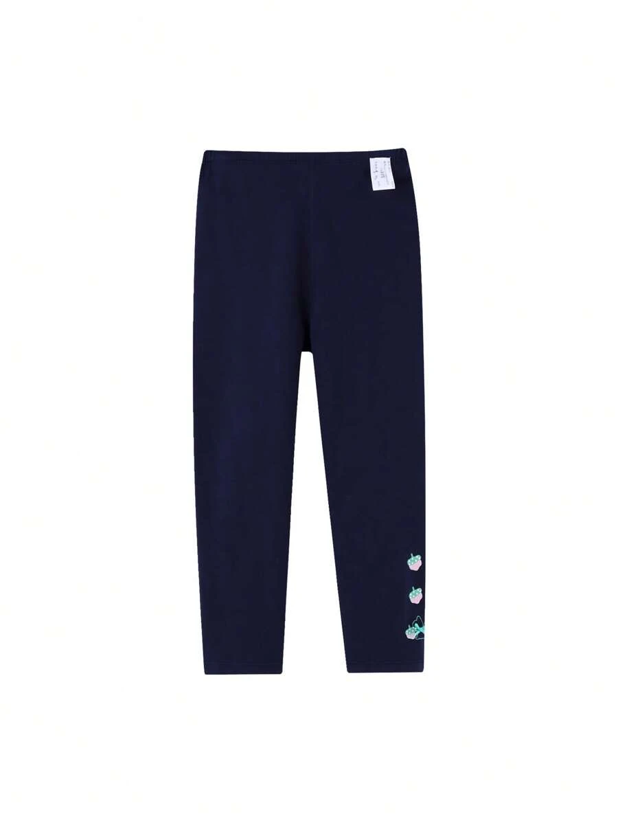 Annil Leggings a maglia per ragazze per primavera e autunno, pantaloni casual elastici