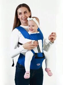 1 pièce Sac à dos porte-bébé confortable et polyvalent - Écharpe de transport portable pour nourrissons, siège de hanche de soutien, cadeau idéal pour la fête des mères - Multicolore - Voir 11