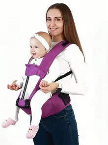 1 pièce Sac à dos porte-bébé confortable et polyvalent - Écharpe de transport portable pour nourrissons, siège de hanche de soutien, cadeau idéal pour la fête des mères - Multicolore - Voir 12