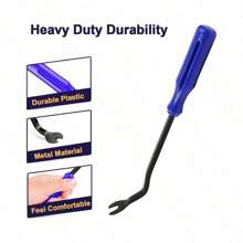 2 piezas Alicates para extracción de clips de panel de coche, Juego de herramientas para extracción de molduras y sujetadores de automóvil, Alicates para extracción de pasadores y clips de plástico, Herramienta de palanca para reparación de paneles de puerta y salpicadero