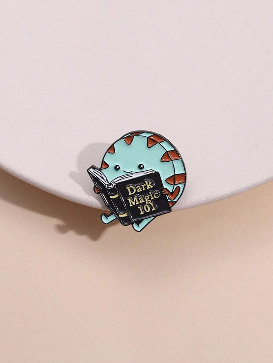 1 Ghim cài áo hình nhân vật hoạt hình dễ thương Dark Magic 101, phụ kiện trang trí hàng ngày trên quần áo và túi xách, thích hợp cho nam và nữ - sách - Xem 1