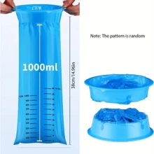 10pcs Disposable Vomiting Bags Portable Blue Vomiting Bags Suitable For Cars, Travel Planes, Effectively Relieve Motion Sickness The Pattern Is Random - Multicolor - View 6