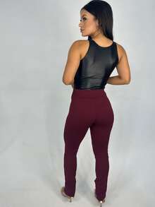 Women Pants - Gỗ đỏ - Xem 4