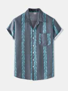 Conjunto De Playera Mangas Cortas Y Short Para Hombre Camiseta & de cintura con cordón Shorts - Azul - Ver 7